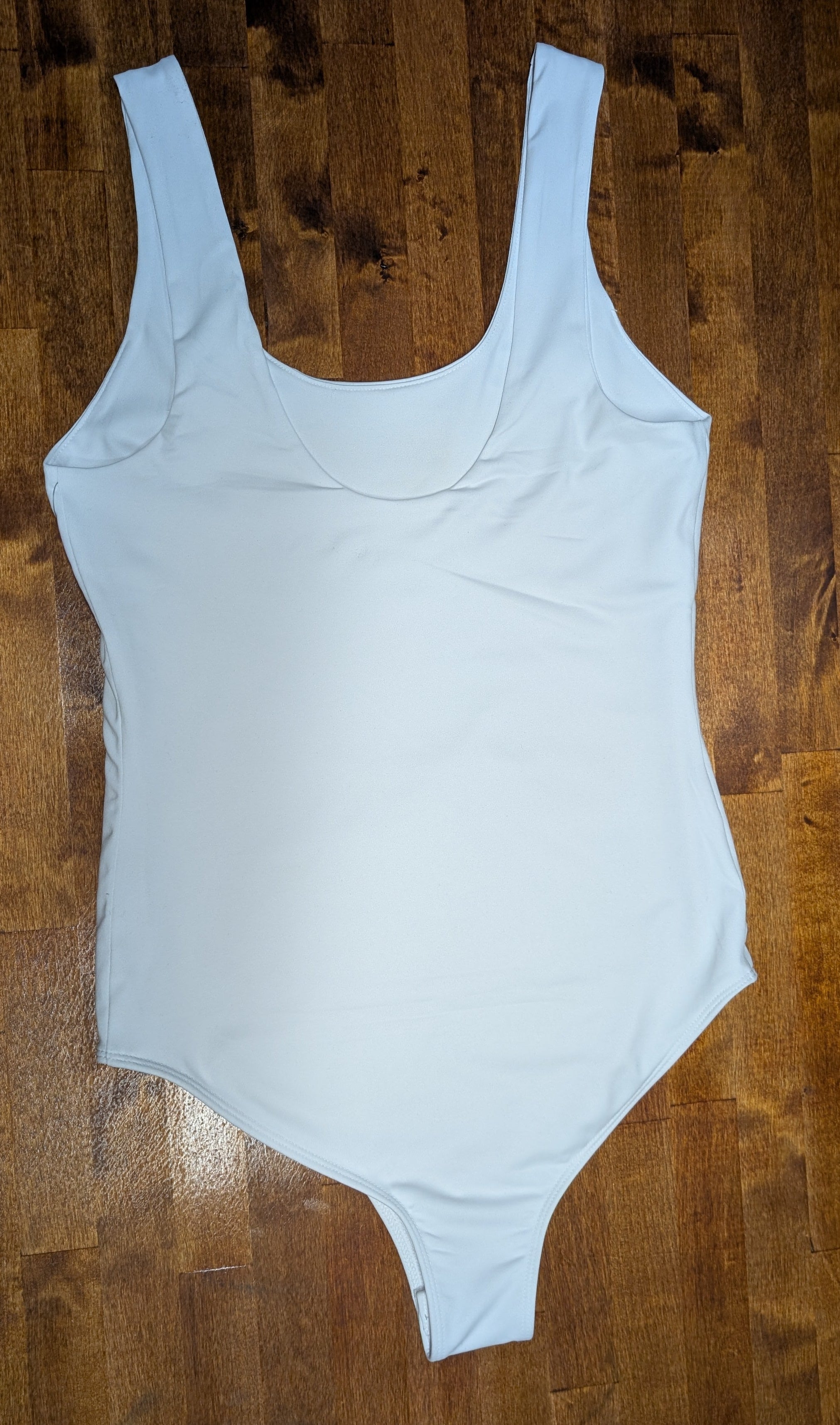Techno & Titties Bodysuit - white with red glitter heart