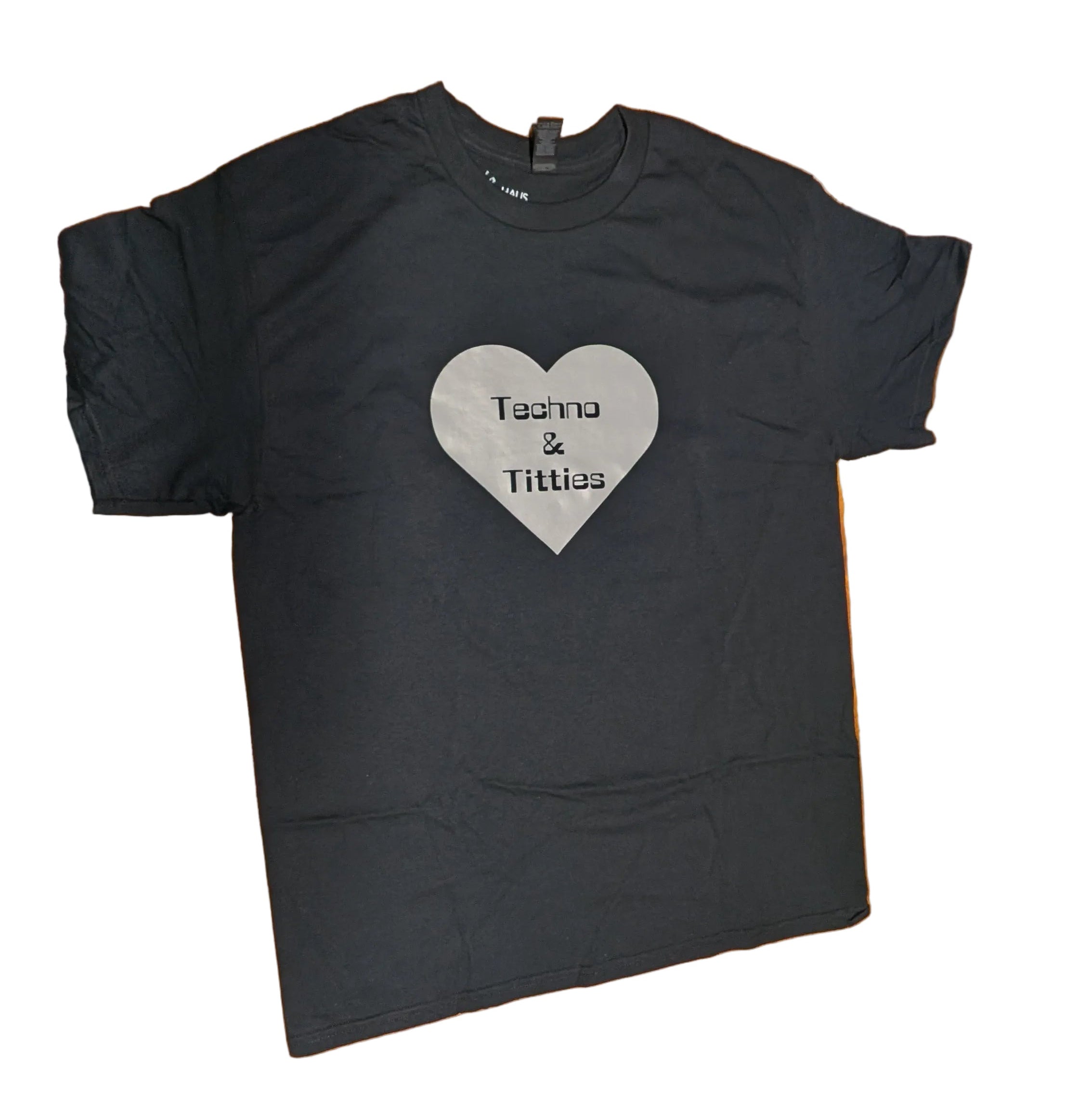 Techno & Titties T-shirt - black and silver